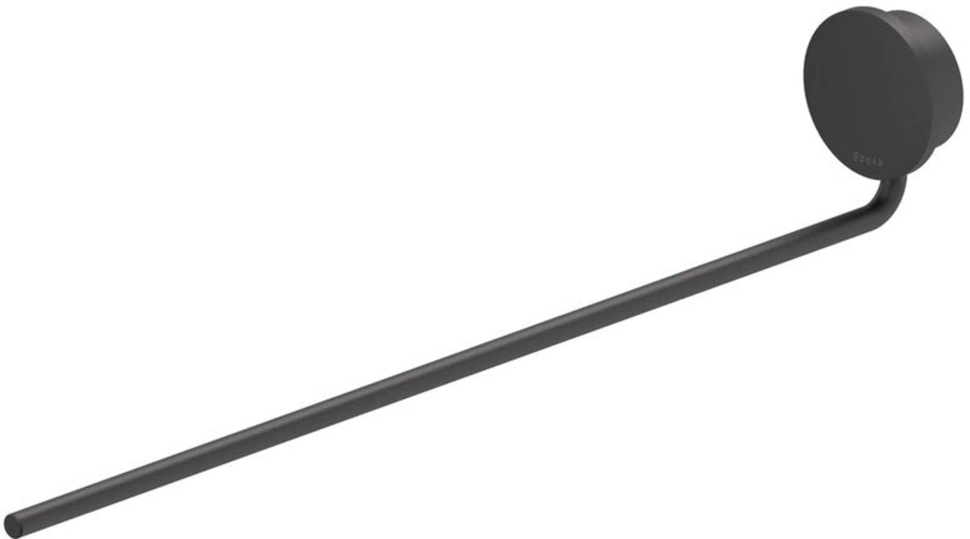 Geesa Opal Handdoekrek 1 Arm 2x40x7,1 cm Zwart
