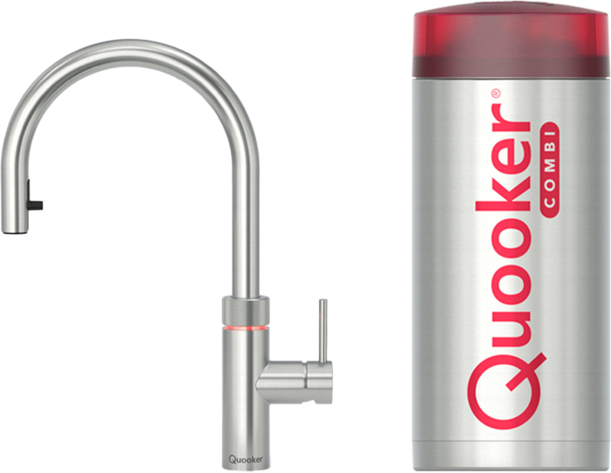 Quooker Flex met COMBI boiler 3-in-1 kokend water kraan RVS