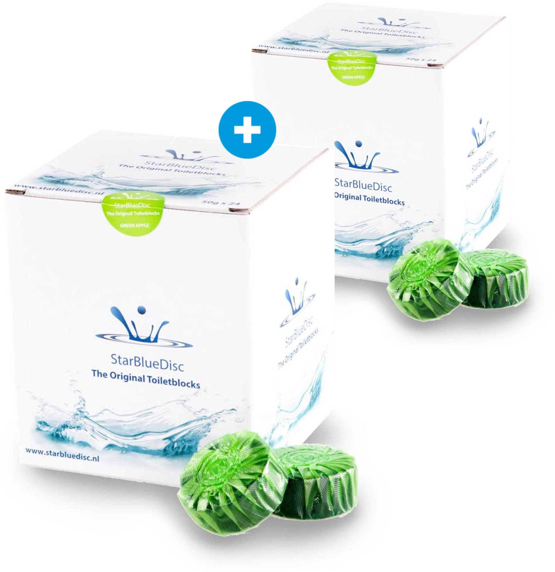 StarBlueDisc Toiletblokjes Voordeelverpakking 48 stuks Groen