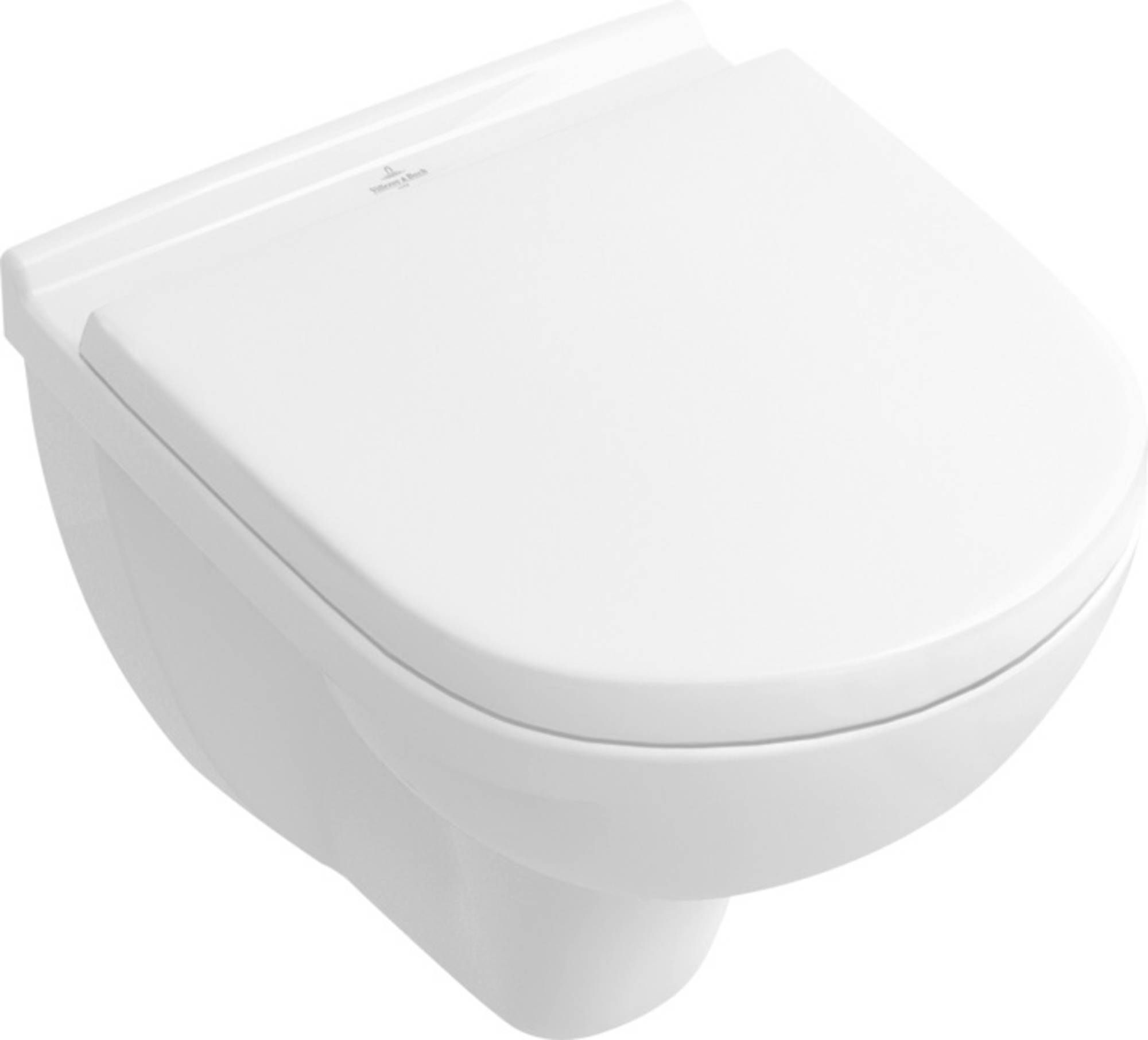 Villeroy & Boch O.Novo compact hangtoilet incl. toiletbril met softclose en quickrelease Wit alpin